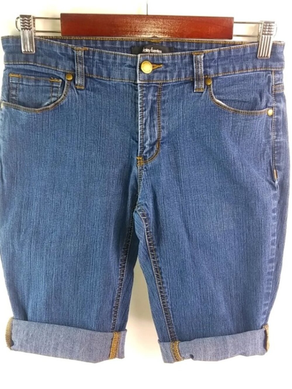 Daisy Fuentes 28 6 Long Bermuda Walking Jeans Shorts
